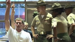 Marine Corps Boot Camp  Day 1 Receiving  Parris Island [upl. by Laurentia]