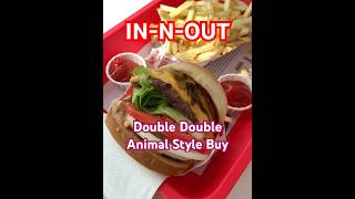 InNOut Burger Double Double Animal Style Burger 590 fries 230 coke 225 [upl. by Adyahs]