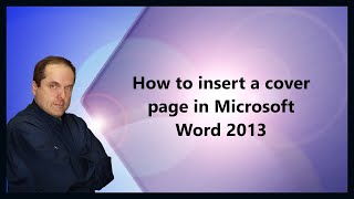 How to Insert Cover Page in Microsoft Word [upl. by Acinimod]