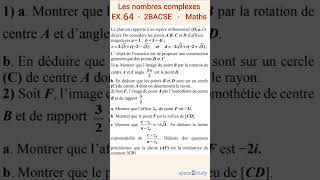 Exercice 64 Les nombres complexes 2BACSE [upl. by Princess]