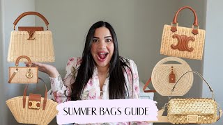 ULTIMATE SUMMER 2024 BAGS GUIDE CELINE LOUIS VUITTON FENDI amp DIOR  RAFFIA  WICKER [upl. by Munford]