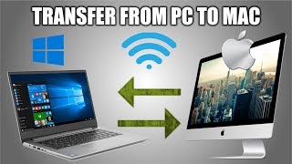 How to Transfer From Mac to PC  Wireless  VideosPhotosMusic etc [upl. by Ivon]