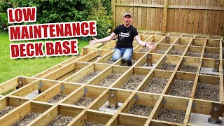 How to build a LOW MAINTENANCE timber decking base [upl. by Eidahs862]