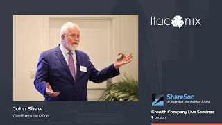 Itaconix  Growth Company Live Seminar [upl. by Nnylaj]