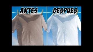 Como lavar la ropa blanca sin cloro [upl. by Notnek]