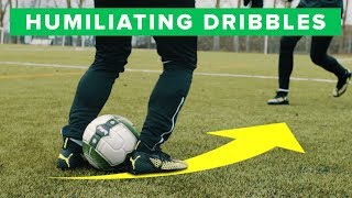 Learn to destroy your defender  3 humiliating football dribbles [upl. by Magda74]