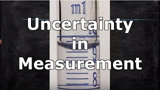 Uncertainty in Measurement [upl. by Daniele]