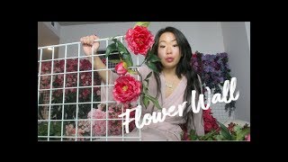 How To Make A Flower Wall Tutorial  Time Lapse [upl. by Minica]