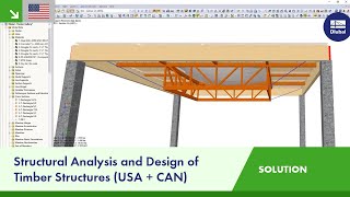 Structural Analysis and Design of Timber Structures USA  CAN  Dlubal Software [upl. by Asilak815]