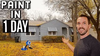 🏠 House Exterior Painted in 1 Day Graco DIY 👍 [upl. by Jock]