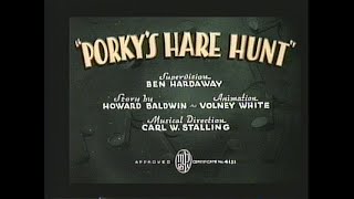 Porkys Hare Hunt 1992 computer colorized titles [upl. by Vtehsta]