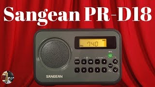 Sangean PRD18 AM FM Stereo Portable Radio Review [upl. by Irmina]