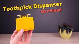 3D Printed Toothpick Dispenser for Kitchen [upl. by Swirsky]