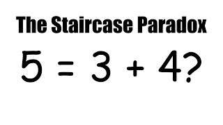 5  3  4 The Staircase Paradox Spot The Mistake quotDisprovingquot The Pythagorean Theorem [upl. by Anirahtak93]