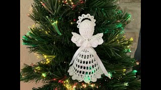 Small Angel with a Bow  Crochet Tutorial 8 [upl. by Eisned610]