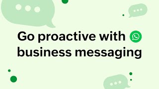 Go proactive with WhatsApp business messaging 💬  Zoho SalesIQ [upl. by Elleral]