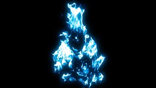 Green Screen and Black Screen Blue Fire  Ghost Fire video effects [upl. by Neeven]