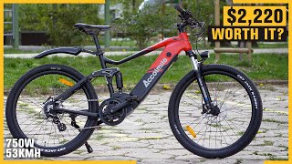 Accolmile Cola Bear review 2220  53kmh Electric Mountain Bike  The best 2022 eMTB [upl. by Gough]