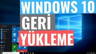 Windows 10 Sistem Geri Yüklemek [upl. by Aipmylo]