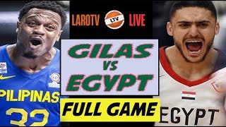 GILAS Pilipinas vs EGYPT Full Game  LaroTV [upl. by Anecusa]