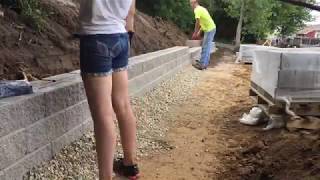 Retaining Wall  Timelapse [upl. by Krista]