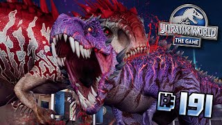 MY STRONGEST TEAM TAKES ON OMEGA ft INDOMINUS LVL 40  Jurassic World  The Game  Ep191 HD [upl. by Eedna576]