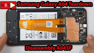 Samsung Galaxy A04 Disassembly Teardown Galaxy A045FDS [upl. by Felecia]