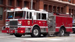 Baltimore City Fire Department Engine 2 Responding [upl. by Llednik]