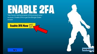 How To Enable 2FA in Fortnite Turn On Two Factor Authentication [upl. by Kcirdef516]