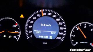 MercedesBenz C 220 CDI W204 0100 kmh AccelerationBeschleunigung on HighwayAutobahn [upl. by Giselle]