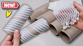 I Wrapped Waste Tulle In Cardboard Rolls ♻️Check Out This Great Idea👍🥰 [upl. by Esidnak]