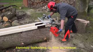 008 Kettensägewerk Chainsaw Mill Dolmar PS7910 mit Goodtool MS 261 [upl. by Eitten]