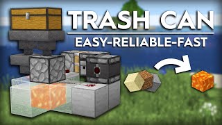 Minecraft Trash Can  Item Disposal Machine  Easy build and Reliable design  120 [upl. by Hillman782]