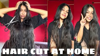 HOW TO CUT  TRIM YOUR OWN HAIR AT HOME  DIY CURTAIN BANGS  HAIR CUTTING TIPS haircare haircut [upl. by Seem]