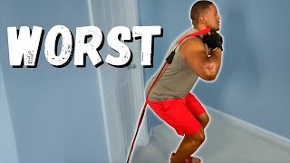 Squat Resistance Band Exercises Ranked  BEST TO WORST [upl. by Laureen]