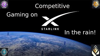 Competitive Gaming on StarLink in a RainStorm Elon Musks internet on Valorant [upl. by Ynad]