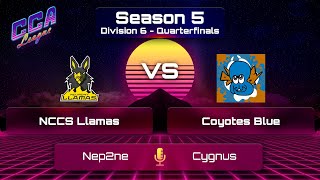 Div 6 Quarterfinals NCCS Llamas vs Coyotos Blue  CCA League S5 [upl. by Ihtac]