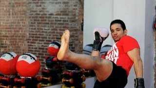 How to Do a Front Kick  Kickboxing Lessons [upl. by Rovelli]