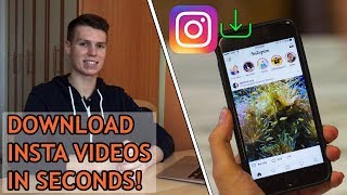 How to DOWNLOAD Instagram Videos on iPhone without APP [upl. by Eikcor185]