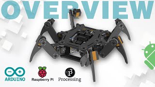 Freenove Hexapod Robot Kit Compatible with Arduino IDE Overview [upl. by Goldie]