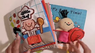 💸toy asmr💸 25 minutes Fabric book📚ASMR 헝겊책 [upl. by Delahk]