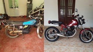 CG 125 Restoration and Modified  Making a scrambler bike using Cg125 Engine and Frame [upl. by Peper741]