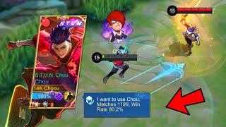 My 1200 MATCHES CHOU  VICTORY OR DEFEAT  enemy outplayed [upl. by Nahej]