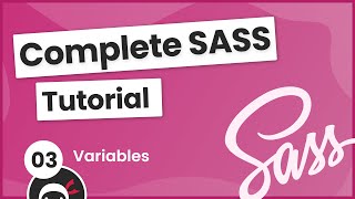 SASS Tutorial build your own CSS library 3  Variables [upl. by Aihsel]