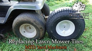 Replacing Lawn Mower Tires [upl. by Florette102]