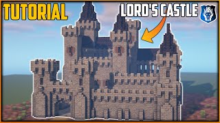 Minecraft How to Build a Lords Castle Tutorial [upl. by Nwahsirhc]