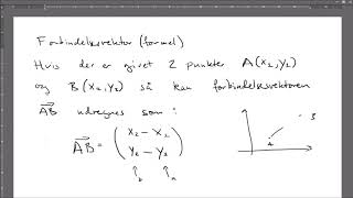 Forbindelsesvektor formel [upl. by Niltac]