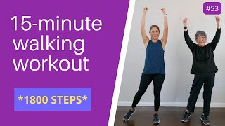 15 minute Walking Workout for Seniors Beginners [upl. by Waverly]