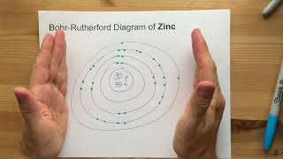 BohrRutherford Diagram of Zinc Zn [upl. by Idnek]