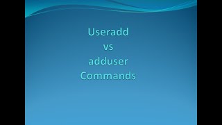 Difference between useradd and adduser Command in Linux [upl. by Congdon]